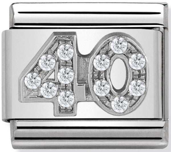 Nomination 40 CZ Silver Charm