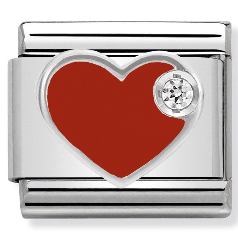 Nomination 330305/01 Red Heart Charm