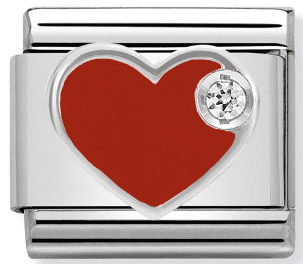 Nomination 330305/01 Red Heart Charm