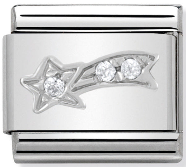 🎄Christmas - Shooting Star with CZ Silver Charm