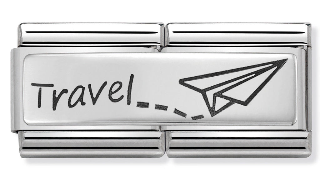 Nomination Travel Plate Silver Charm