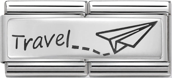 Nomination Travel Plate Silver Charm