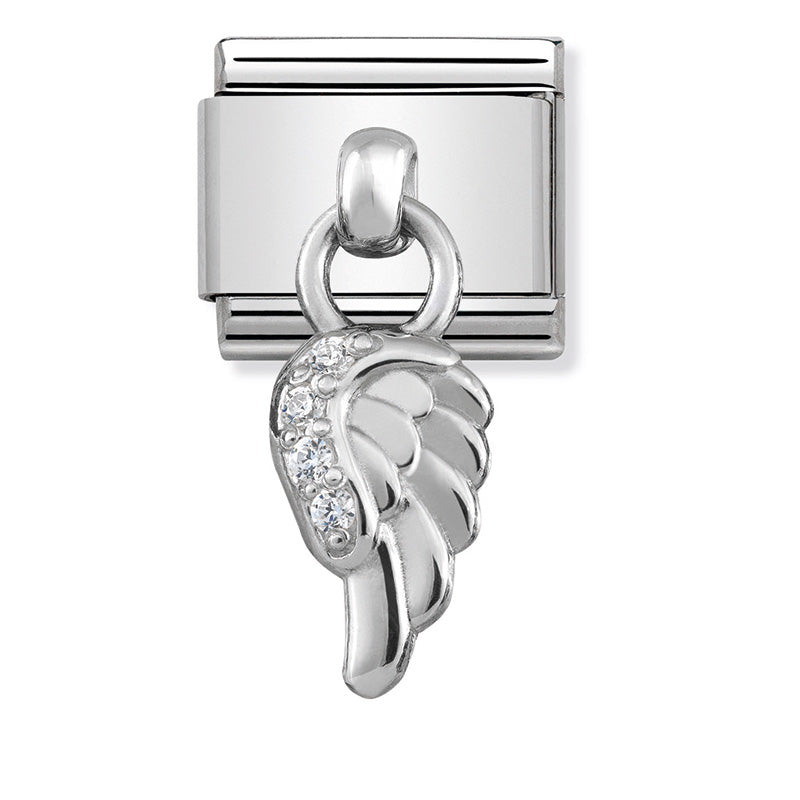 Nomination 331800/06 Silver Wing Charm