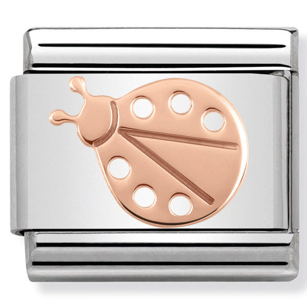 Nomination Ladybug Rose Gold Charm 