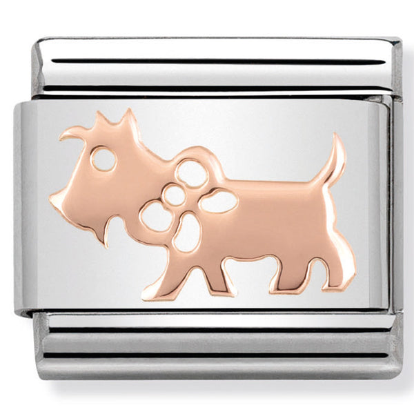 Nomination Dog Rosegold Charm