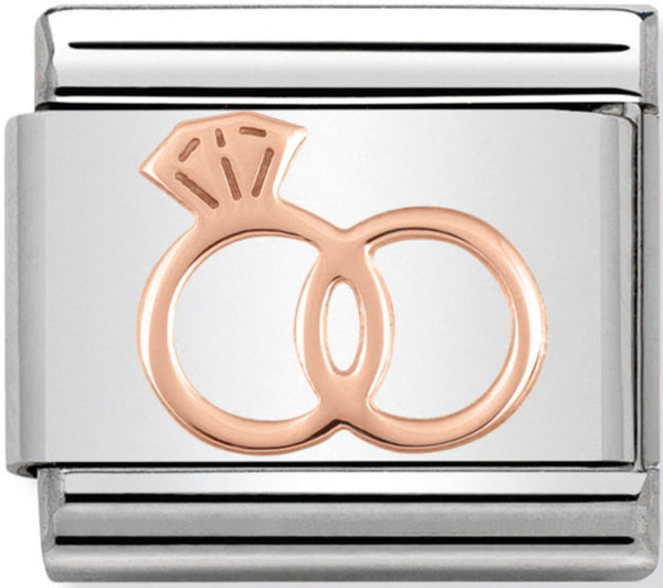 Nomination Wedding Rings Rose Gold Charm 