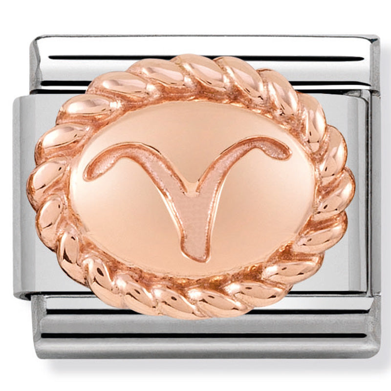Nomination Aries Rose Gold Charm Link 
