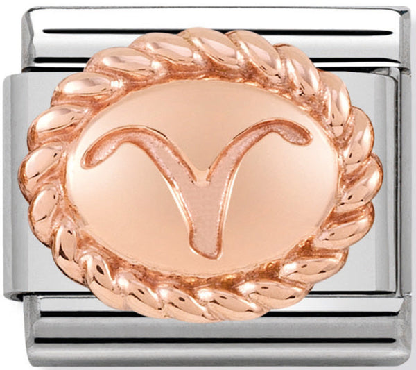 Nomination Aries Rose Gold Charm Link 