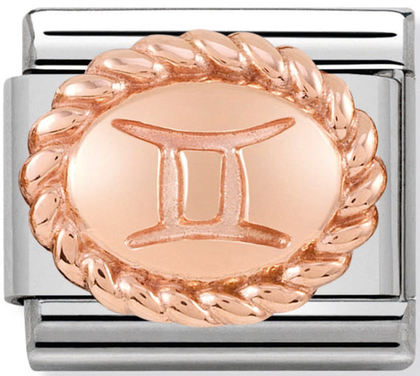 Starsigns - Gemini Rosegold Charm