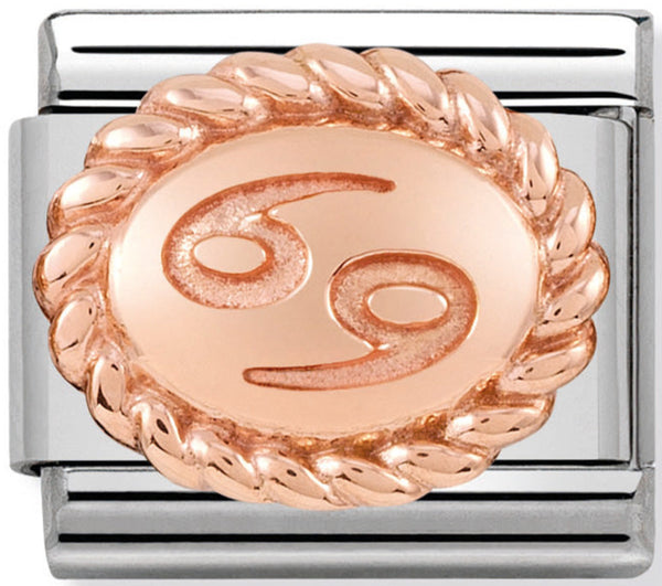 Nomination Cancer Birthstone Birthday Rose Gold Charm 