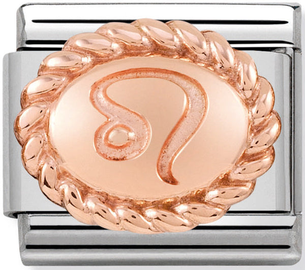 Nomination Leo Birthstone Birthday Rose Gold Charm 