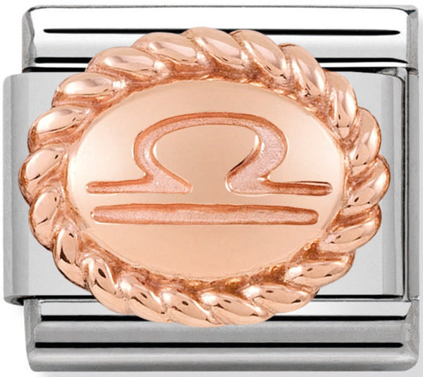 Nomination Libra Birthstone Birthday Rose Gold Charm 
