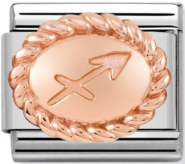 Nomination Sagittarius Birthstone Birthday Rose Gold Charm 