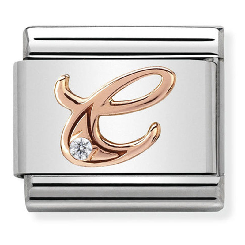 Nomination Letter C Rose Gold Charm