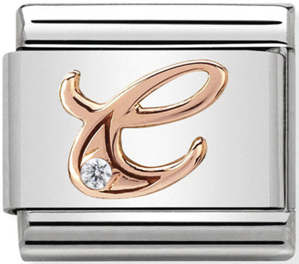 Nomination Letter C Rose Gold Charm
