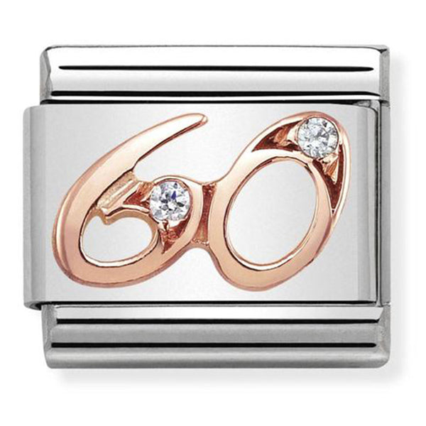 Nomination Number 60 Rose Gold Charm