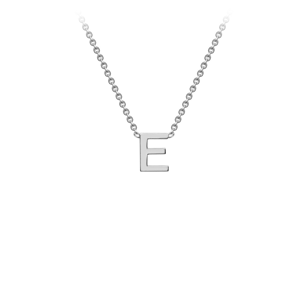 Petite Initial Letter 9ct White Gold Necklaces