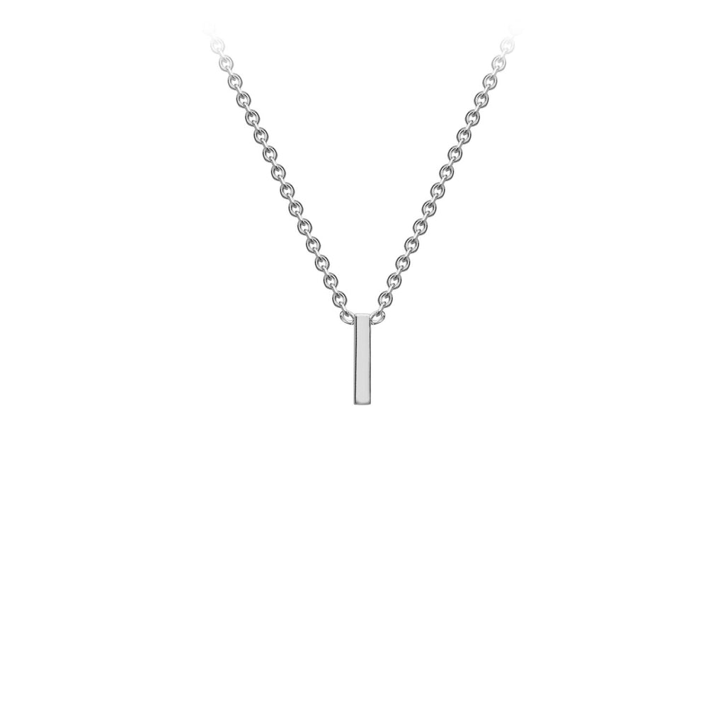 Petite Initial Letter 9ct White Gold Necklaces