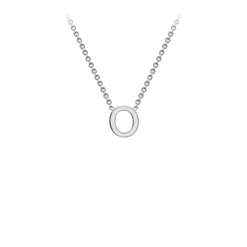 Petite Initial Letter 9ct White Gold Necklaces
