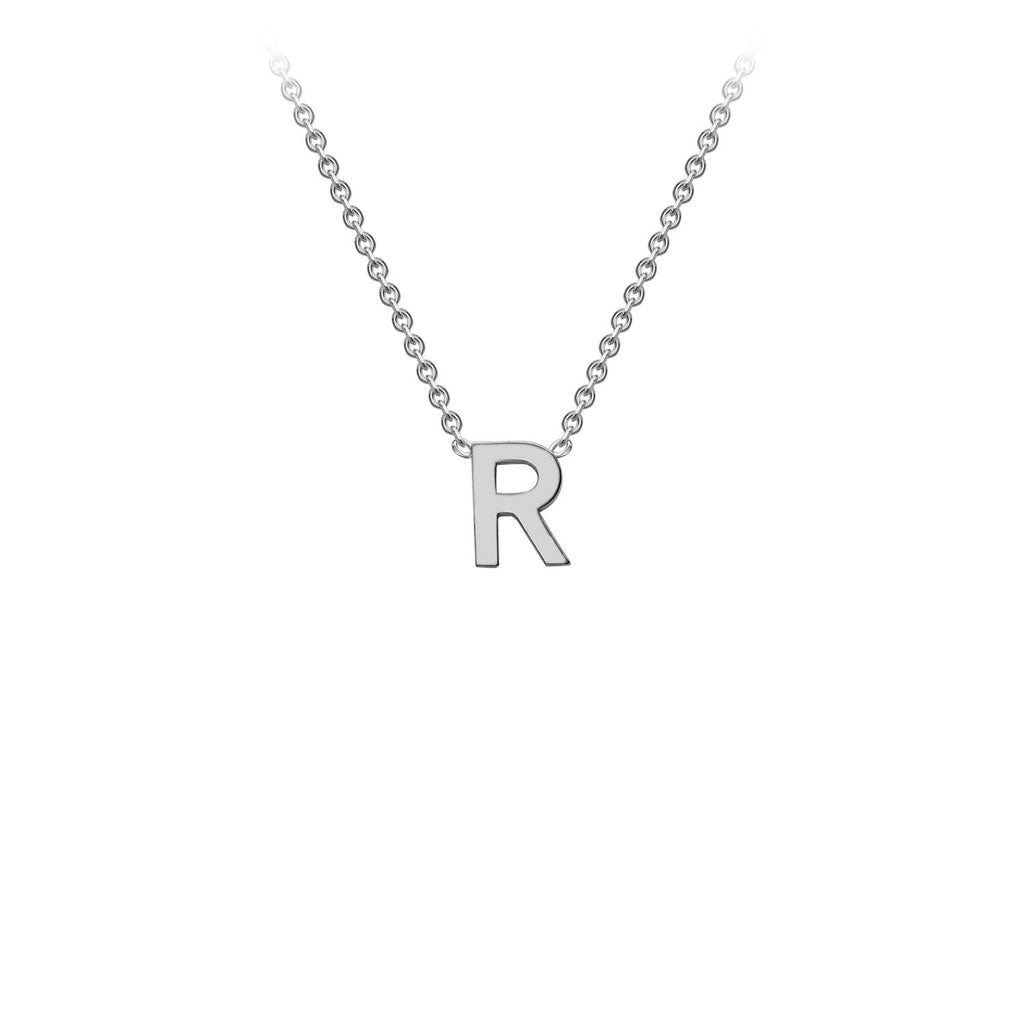 Petite Initial Letter 9ct White Gold Necklaces