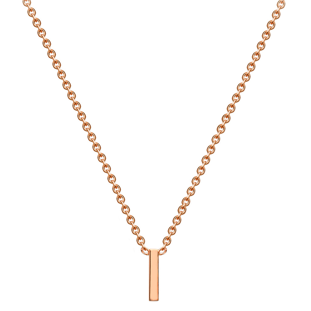 Petite Initial Letter 9ct Rose Gold Necklaces
