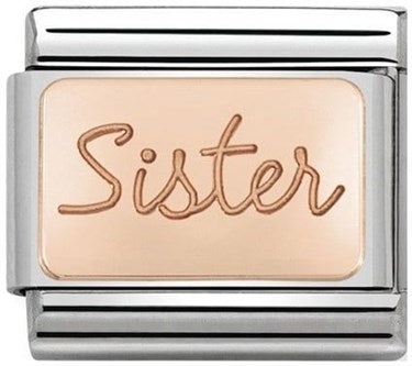 Family - Sister Rosegold Charm