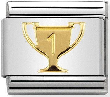 Nomination 030149/23 Winners Trophy gold charm