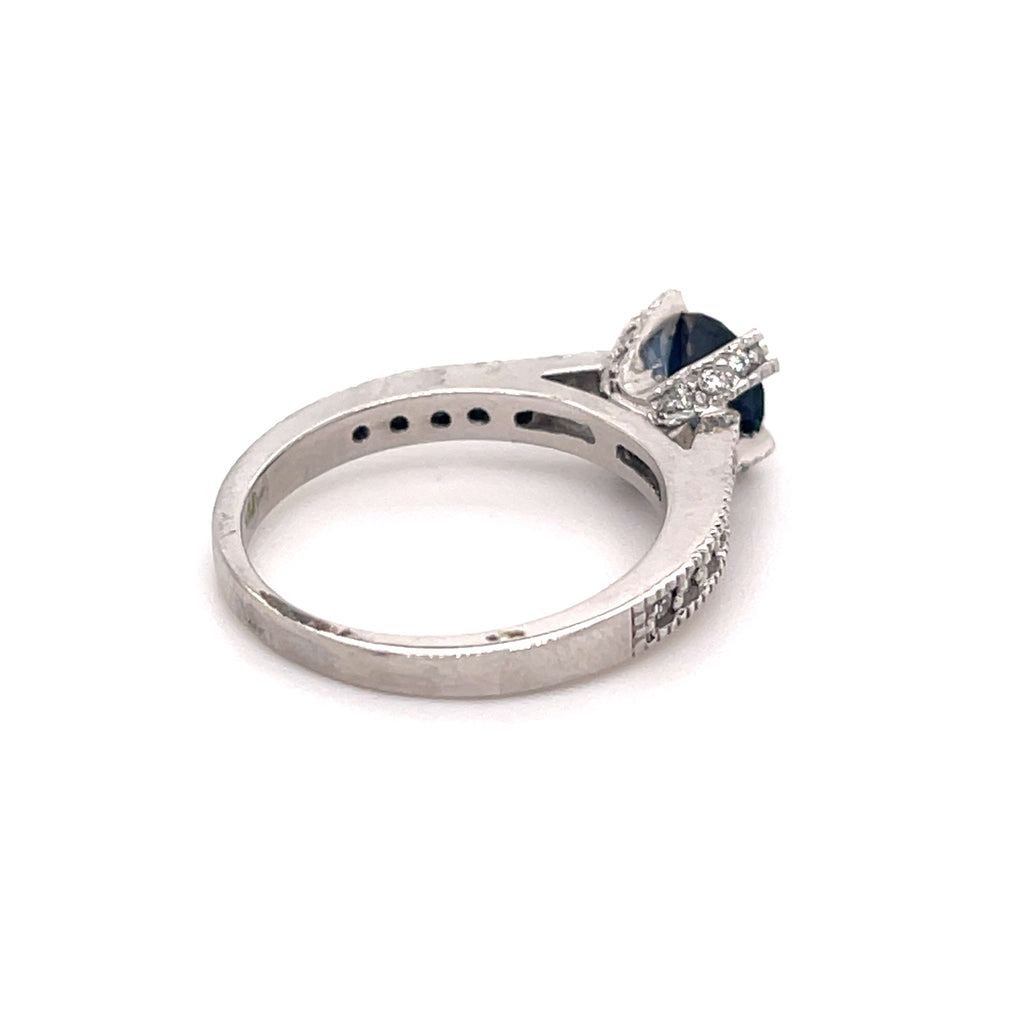 Sapphire Diamond Ring