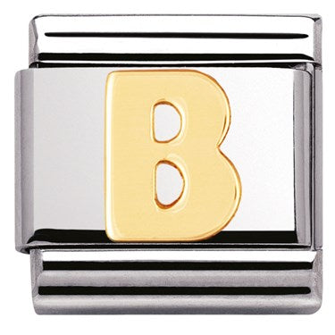 Nomination letter B yellow gold