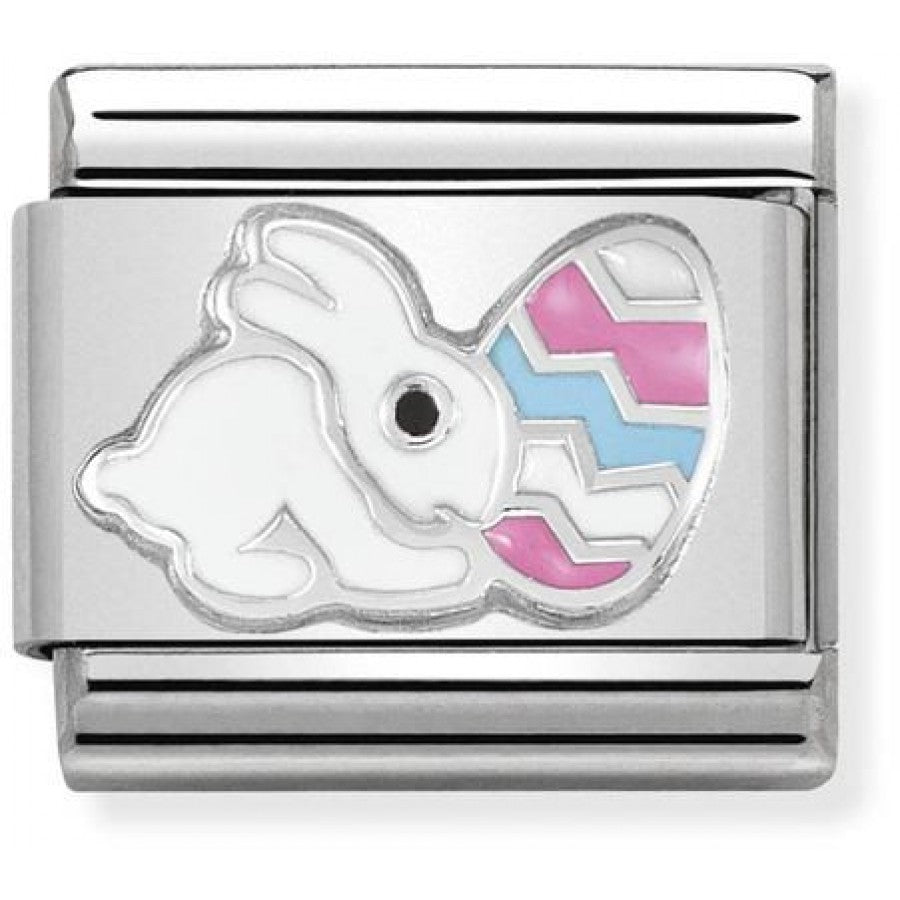 Easter Bunny Silver Charm