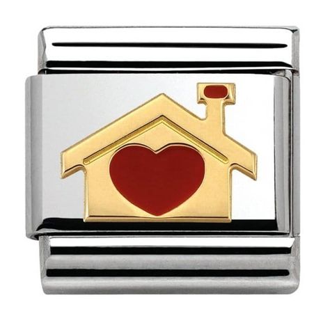 Home with Heart Gold Charm