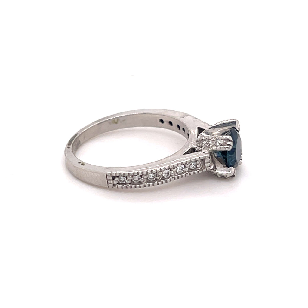 Sapphire Diamond Ring