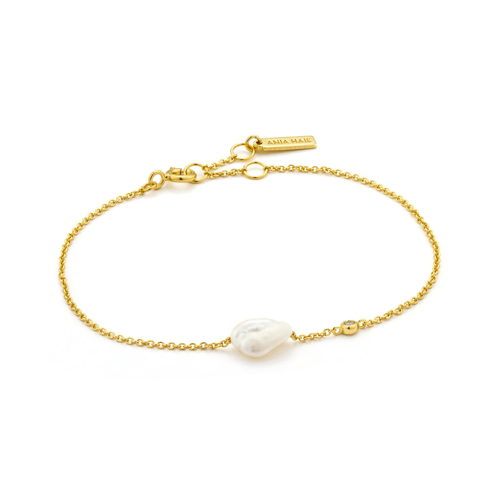 Pearl Gold Bracelet