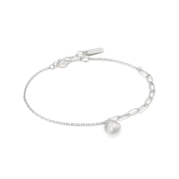 Pearl of Wisdom - Pearl Link Silver Bracelet