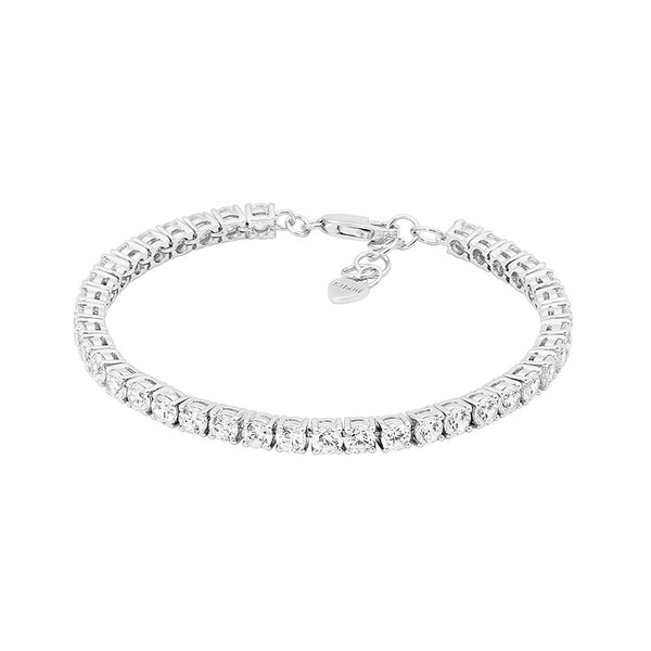 4mm CZ Silver Tennis Bracelet