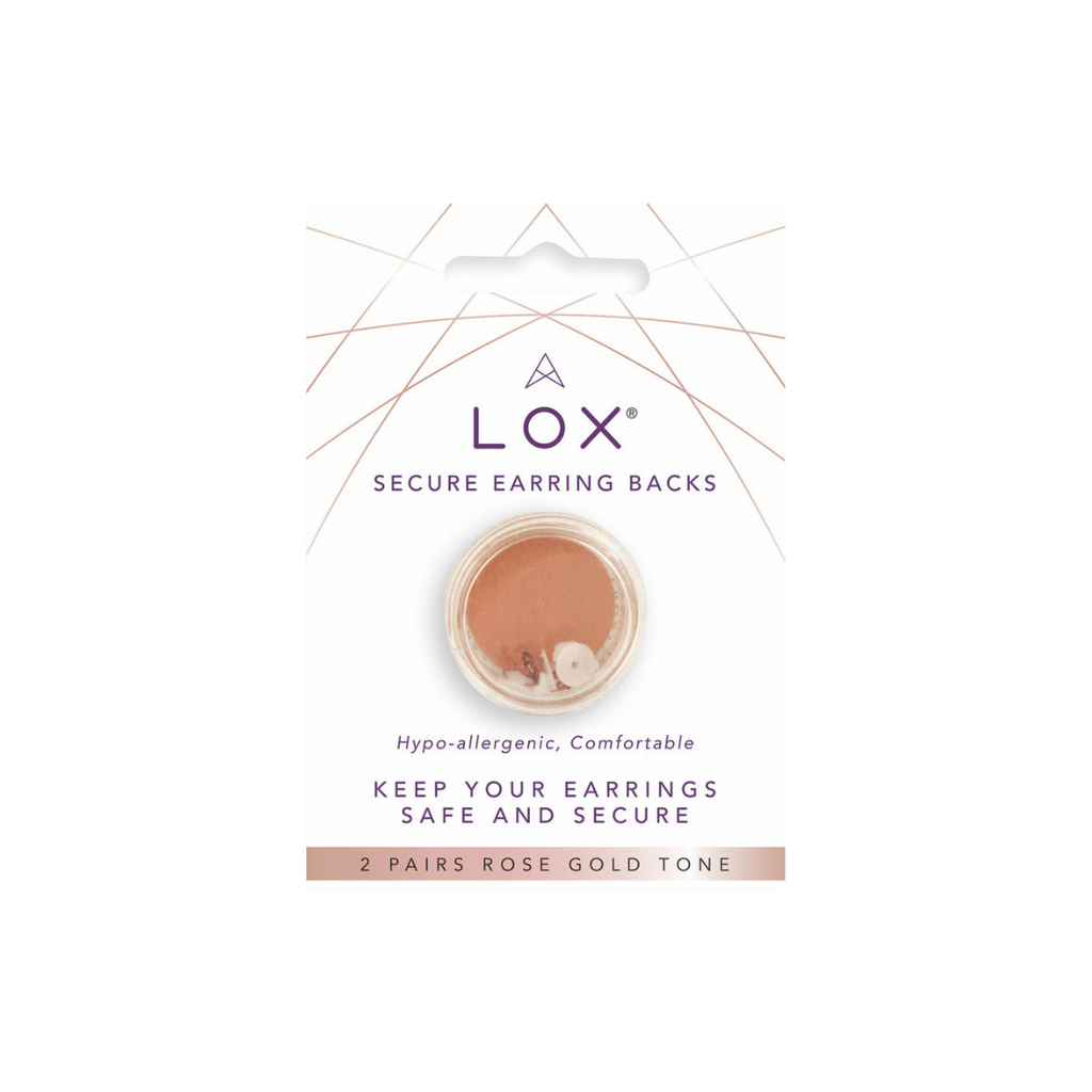 LOX  Secure Earring Backings (Pack of 2) - 3 colours