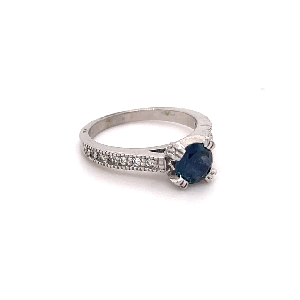 Sapphire Diamond Ring