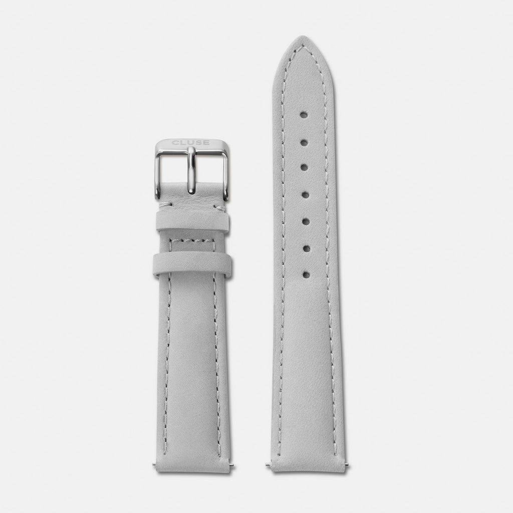 16mm Grey/Silver Watch Band