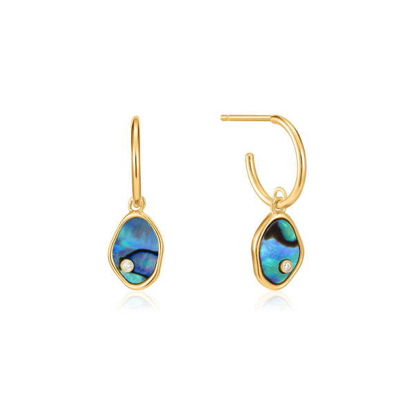 Turning Tides - Tidal Abalone Mini Hoop Earring