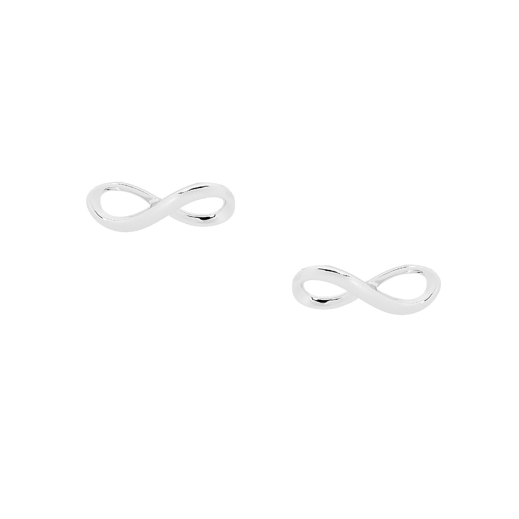 Silver Infinity Earrings