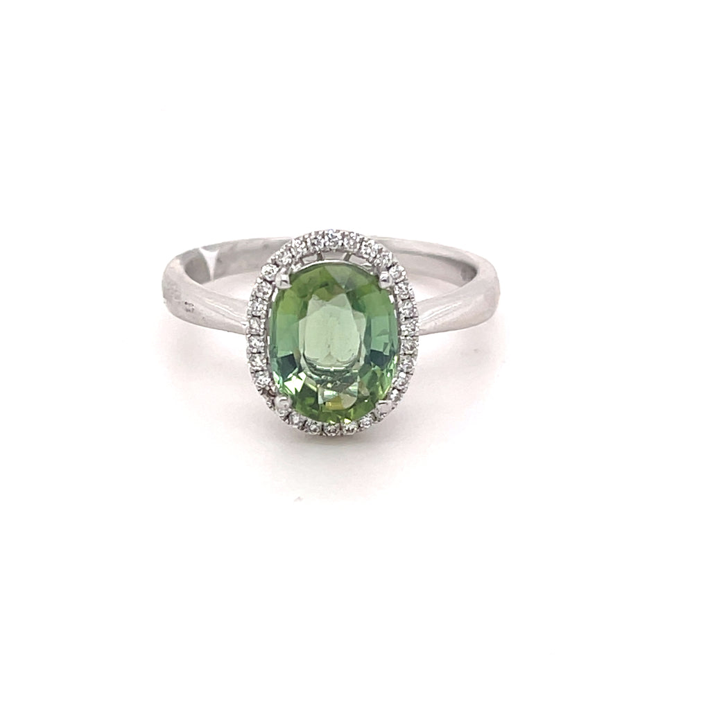 Shailene Green Tourmaline Ring