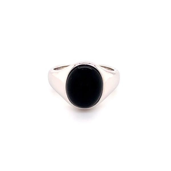 Onyx Platinum Ring