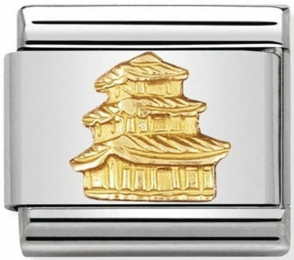 Travel - Pagoda (China) Gold Charm