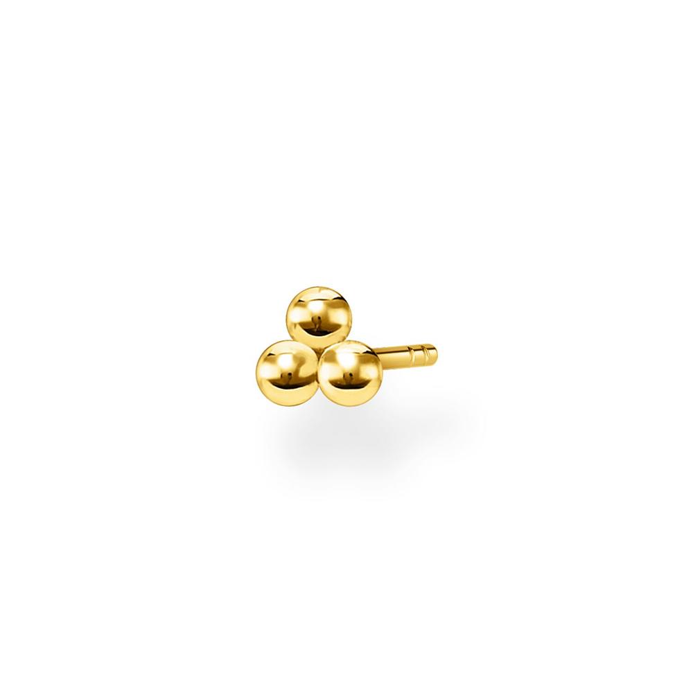 3 Bead Dots Ear Stud (Single)