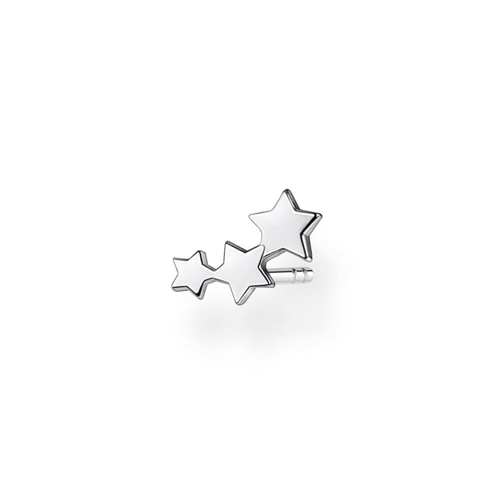Stars Silver Ear Stud (Single)