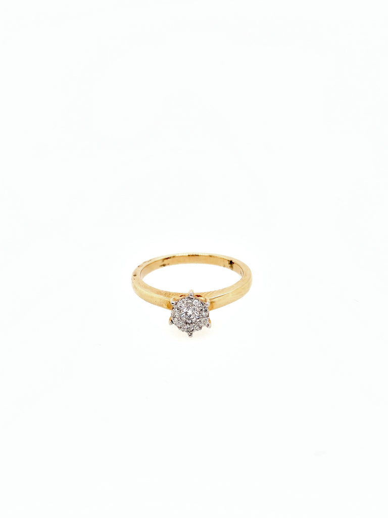 Quarter Carat Cluster Diamond Ring