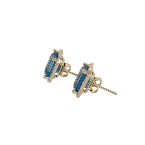 Lewisham London Blue Topaz Earrings