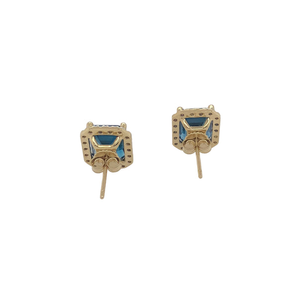 Lewisham London Blue Topaz Earrings
