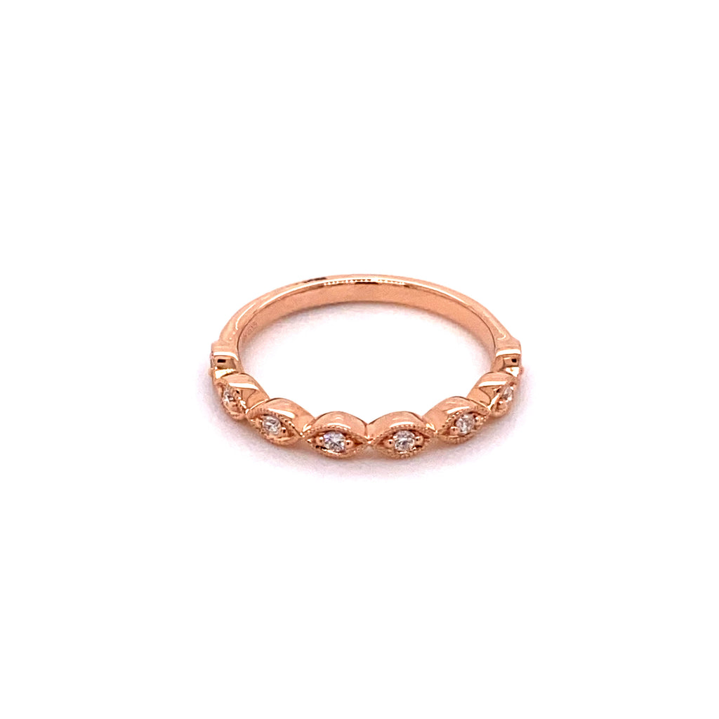 Marquise Rosegold Stacker Ring