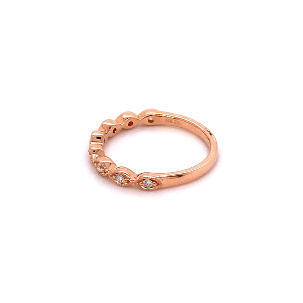 Marquise Rosegold Stacker Ring